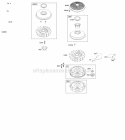 Flywheel Diagram and Parts List for 217907-4135-F1  Briggs and Stratton Engine